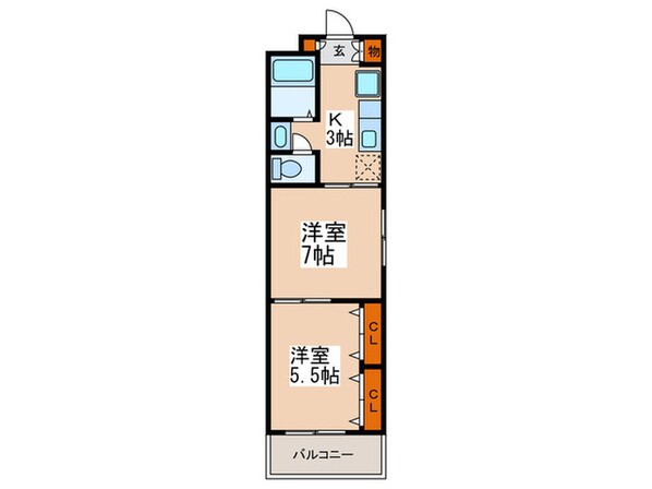 シャロム雅の物件間取画像